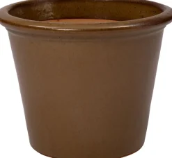 Intratuin Blumentopf Saxon braun D 35 H 27 cm| Blumentöpfe|Blumentöpfe & Pflanzgefäße