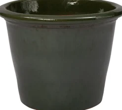 Intratuin Blumentopf Saxon grün D 35 H 27 cm| Blumentöpfe|Blumentöpfe & Pflanzgefäße