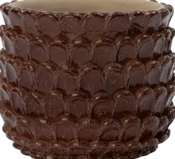 Intratuin Blumentopf Selby braun D 13 H 10 cm| Blumentöpfe & Pflanzgefäße|Blumentöpfe