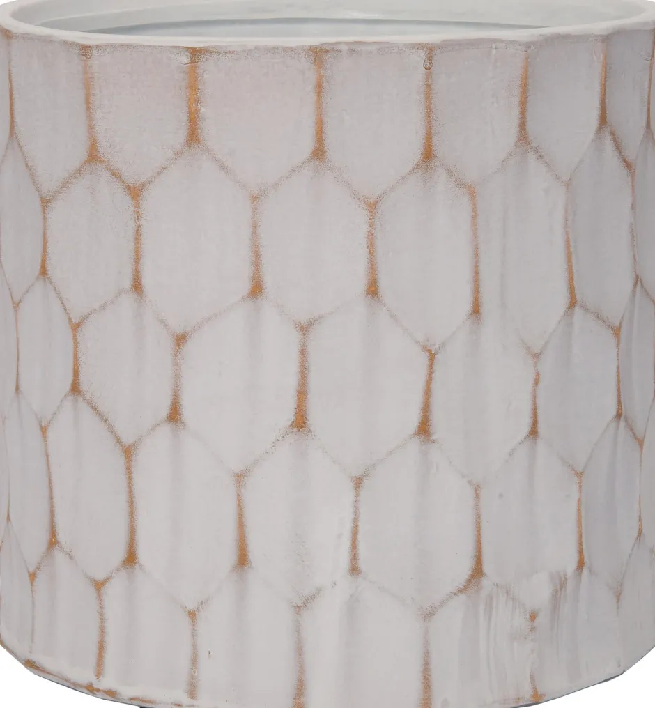 Intratuin Blumentopf Shiro weiß D 7 H 7 cm| Blumentöpfe & Pflanzgefäße|Blumentöpfe