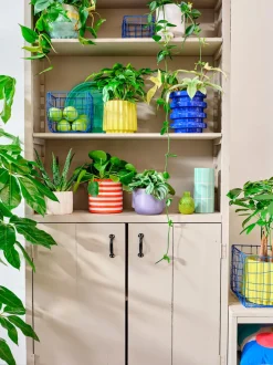 Intratuin Blumentopf Stijn grün D 17 H 16 cm| Blumentöpfe & Pflanzgefäße|Blumentöpfe