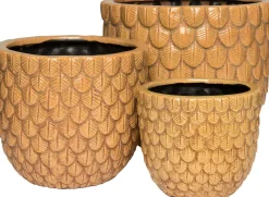 Intratuin Blumentopf Tess D 15,5 cm H 14 cm braun| Blumentöpfe & Pflanzgefäße|Blumentöpfe