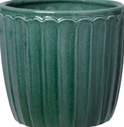 Intratuin Blumentopf Vajen grün D 15 H 13 cm| Blumentöpfe & Pflanzgefäße|Blumentöpfe