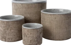 Intratuin Blumentopf Zahra braun D 17,5 H 15 cm| Blumentöpfe|Blumentöpfe & Pflanzgefäße