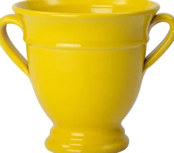 Intratuin Blumentopf Zya gelb D 24 H 24 cm| Blumentöpfe & Pflanzgefäße|Blumentöpfe