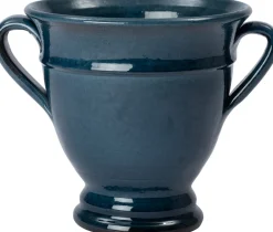 Intratuin Blumentopf Zya blau D 24 H 24 cm| Blumentöpfe|Blumentöpfe & Pflanzgefäße