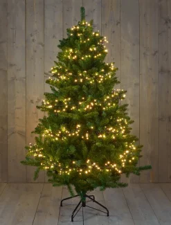 Intratuin Cluster-Lichterkette 12,5 m mit 960 LED Lämpchen warmweiß| Weihnachtsbaumbeleuchtung
