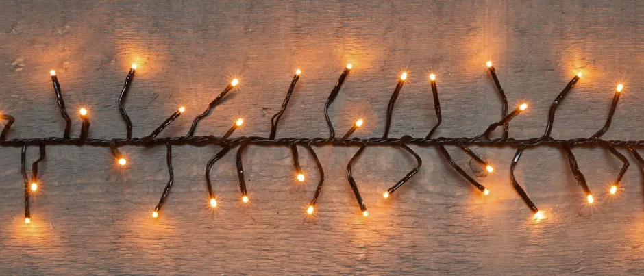 Intratuin Cluster-Lichterkette 15 m mit 1152 LED Lämpchen klassisch warm| Weihnachtsbaumbeleuchtung