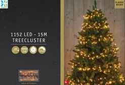 Intratuin Cluster-Lichterkette 15 m mit 1152 LED Lämpchen klassisch warm| Weihnachtsbaumbeleuchtung