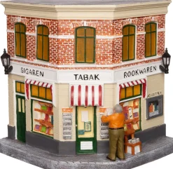 Intratuin De Brink Weihnachtsdorf Zigarrenladen 16,3 x 15,7 x 17,5 cm| Weihnachtshäuschen