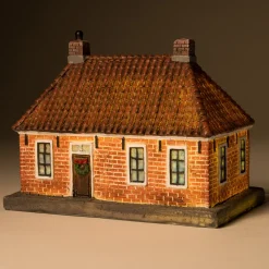 Intratuin De Brink Weihnachtshäuschen Bauernhof 16,2 x 10 x 12,5 cm| Weihnachtshäuschen