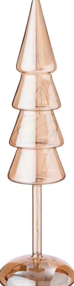 Intratuin Dekobaum Kiran orange mit Beleuchtung D 9,3 H 32 cm| Weihnachtsfiguren & -Objekte