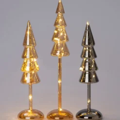 Intratuin Dekobaum Kiran orange mit Beleuchtung D 9,3 H 32 cm| Weihnachtsfiguren & -Objekte