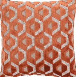 Intratuin Dekokissen Jacquard kupfer 45 x 45 cm| Kissen|Dekokissen