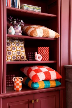 Intratuin Dekokissen Steel braun / weiß / grau 45 x 45 cm| Kissen|Dekokissen