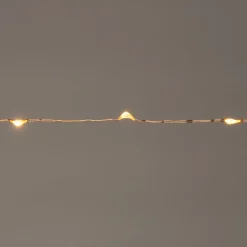 Intratuin Drahtlichterkette kupfer 1 m innen mit 20 LEDs inkl. Timer klassisch warm| Mini- & Drahtlichterketten