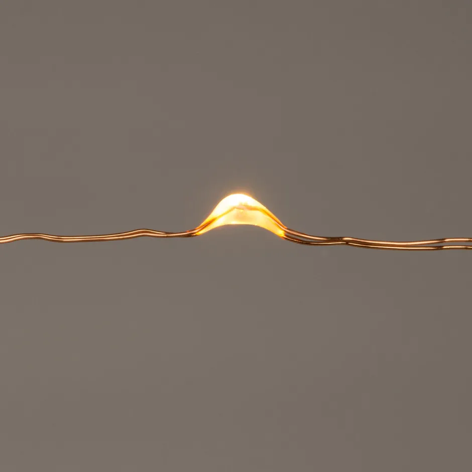 Intratuin Drahtlichterkette kupfer 2 m außen mit LEDs klassisch warm| Mini- & Drahtlichterketten