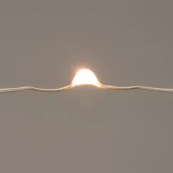 Intratuin Drahtlichterkette silber 1 m innen mit 10 LEDs warmweiß| Mini- & Drahtlichterketten