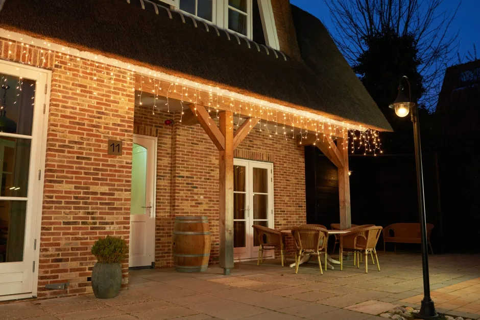 Intratuin Eisregen-Lichterkette 7,2 m mit 360 LEDs warmweiß| Eisregen Lichterketten