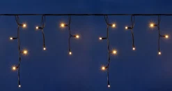 Intratuin Eisregen-Lichterkette 'Connect de luxe' 4 m mit 100 LEDs warmweiß| Eisregen Lichterketten