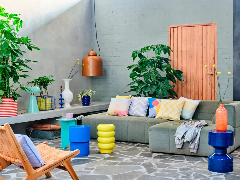 Intratuin Etagere Sunny gelb D 35 H 59 cm| Servieren