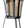 Intratuin Feuerkorb schwarz D 36 cm H 55 cm| Feuerkörbe
