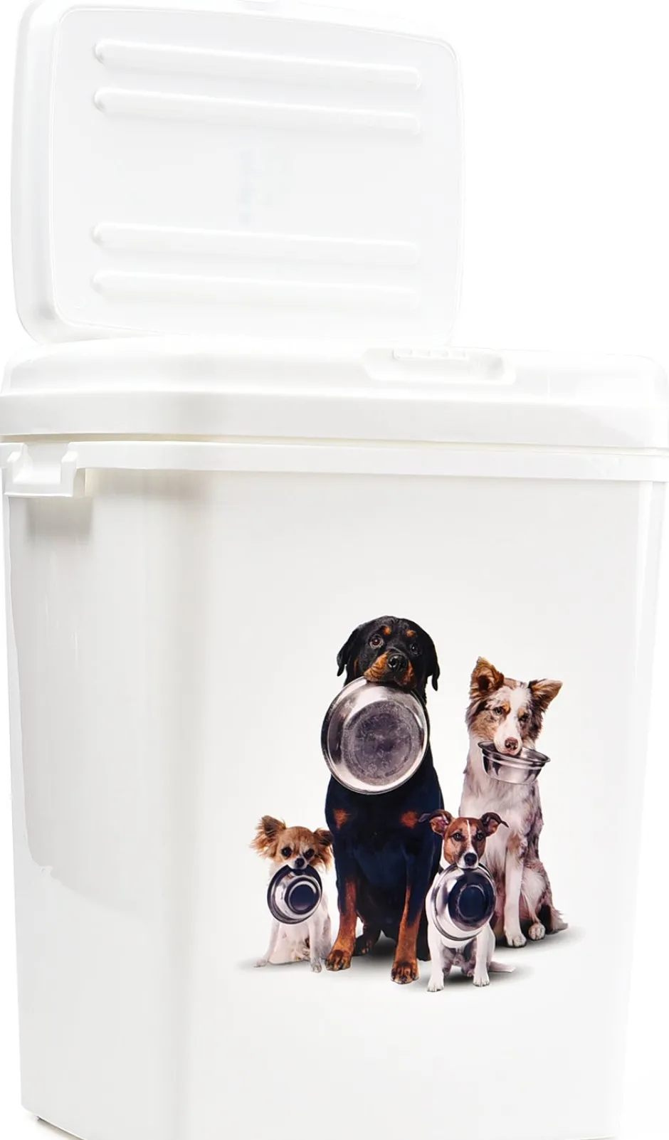 Intratuin Futtertonne Hund weiß 36l| Futtertonnen & -Behälter