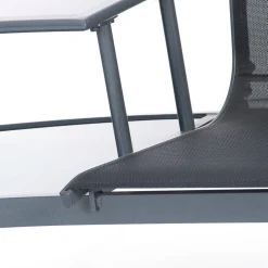 Intratuin Gartenbank Dalian mit Tisch anthrazit| Gartenbänke