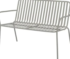 Intratuin Gartenbank Melle taupe 62 x 114,5 x 81 cm| Gartenbänke