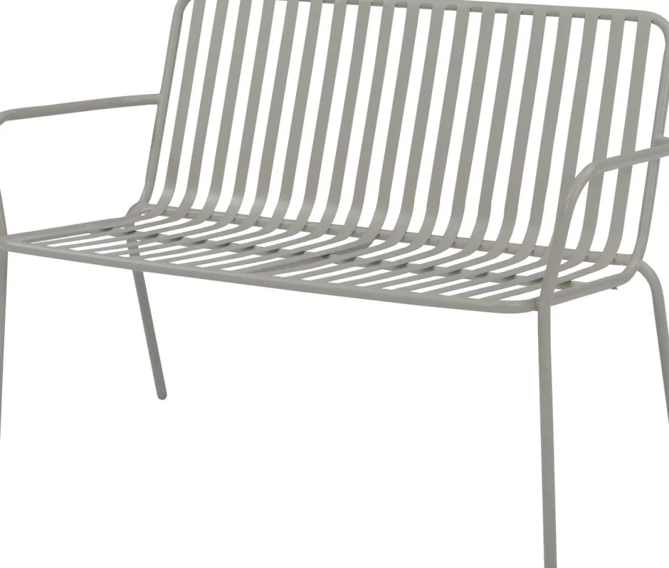 Intratuin Gartenbank Melle taupe 62 x 114,5 x 81 cm| Gartenbänke