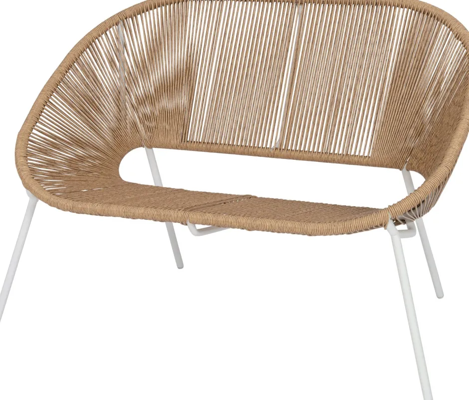 Intratuin Gartenbank Tess beige 117 x 67,2 x 81,5 cm| Gartenbänke