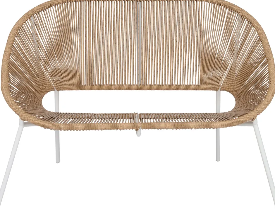 Intratuin Gartenbank Tess beige 117 x 67,2 x 81,5 cm| Gartenbänke