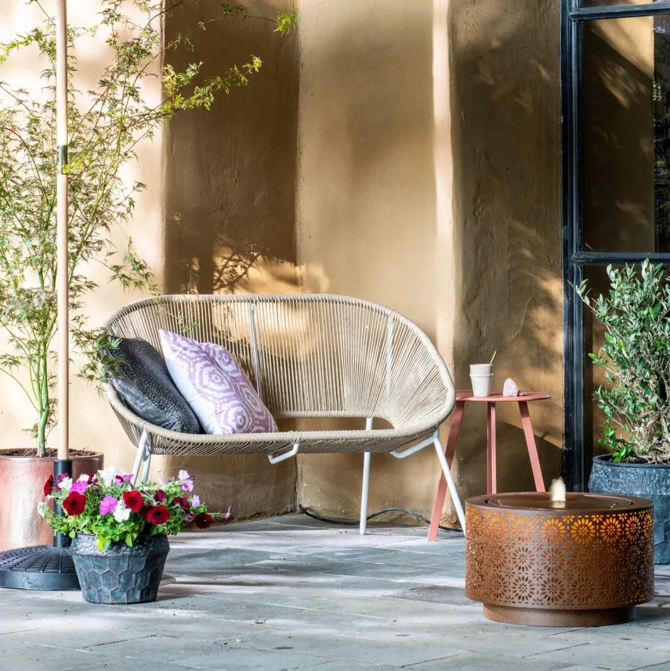 Intratuin Gartenbank Tess beige 117 x 67,2 x 81,5 cm| Gartenbänke