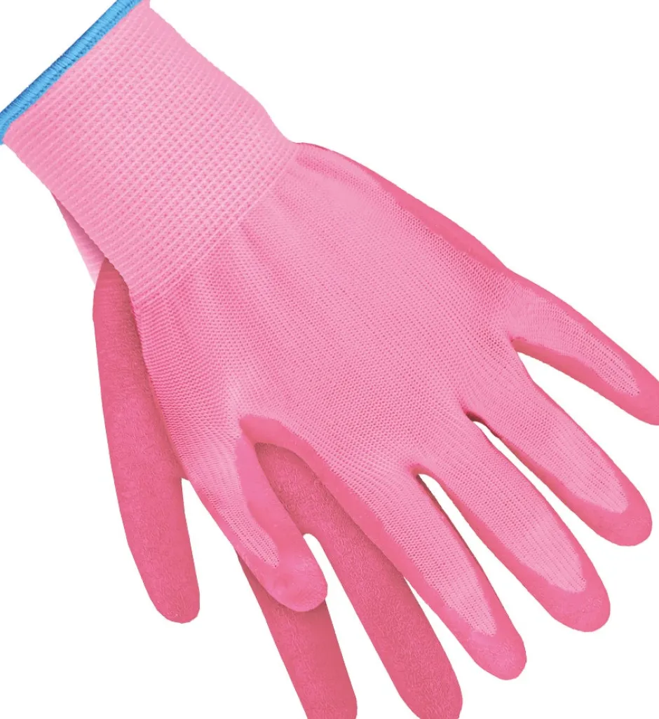 Intratuin Gartenhandschuhe Größe M Latex rosa| Gartenhandschuhe