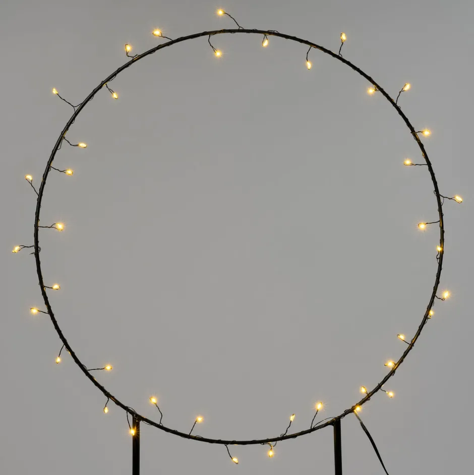 Intratuin Gartenstecker Noud Ring mit Beleuchtung D 40 H 65 cm| Weihnachtsfiguren (Außen)