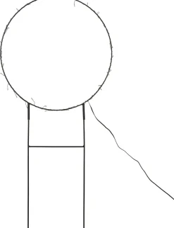 Intratuin Gartenstecker Noud Ring mit Beleuchtung D 30 H 50 cm| Weihnachtsfiguren (Außen)