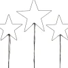 Intratuin Gartenstecker Stern mit 50 LEDs warmweiß H 90 cm 3 St.| Weihnachtsfiguren (Außen)