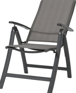 Intratuin Gartenstuhl verstellbar Haikou grau| Gartenstühle|Verstellbare Gartentühle