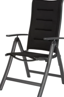 Intratuin Gartenstuhl verstellbar Haikou 3D schwarz| Gartenstühle|Verstellbare Gartentühle