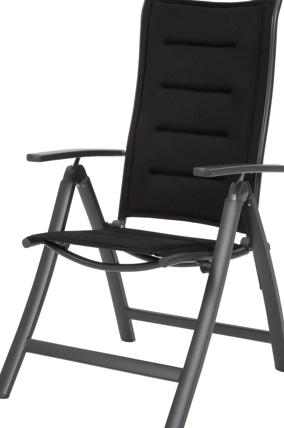 Intratuin Gartenstuhl verstellbar Haikou 3D schwarz| Gartenstühle|Verstellbare Gartentühle