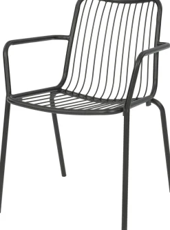 Intratuin Gartenstuhl Xavi stapelbar schwarz| Gartenstühle|Esszimmerstühle