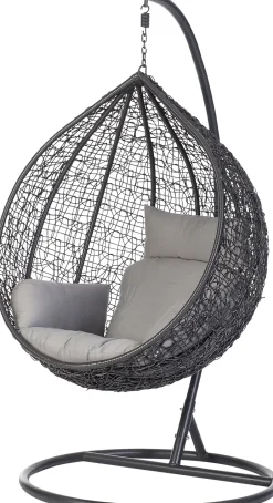 Intratuin Gestell für Hängesessel Inge / Evi grau H 203 cm| Gartenstühle|Hängesessel