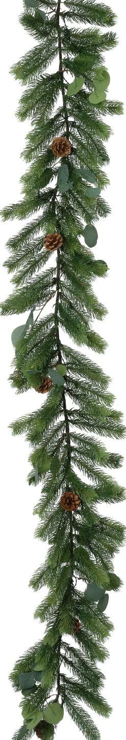 Intratuin Girlande Tannenzapfen mit 30 Lampen warmweiß 180 x 26 x 26 cm| Weihnachts- & Tannengirlanden