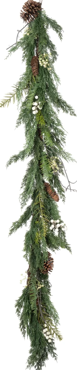 Intratuin Girlande weiße Beeren 172 cm| Weihnachtskränze
