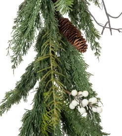 Intratuin Girlande weiße Beeren 172 cm| Weihnachtskränze