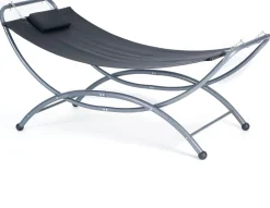 Intratuin Hängematte mit Gestell Colmar anthrazit 220 x 102 x 109 cm| Hängematten