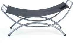 Intratuin Hängematte mit Gestell Colmar anthrazit 220 x 102 x 109 cm| Hängematten