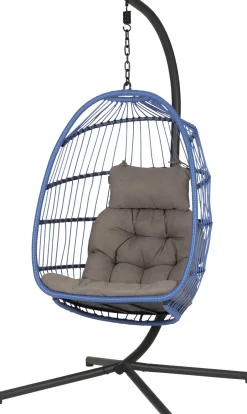 Intratuin Hängesessel mit Gestell klappbar Pax violett| Gartenstühle|Hängesessel