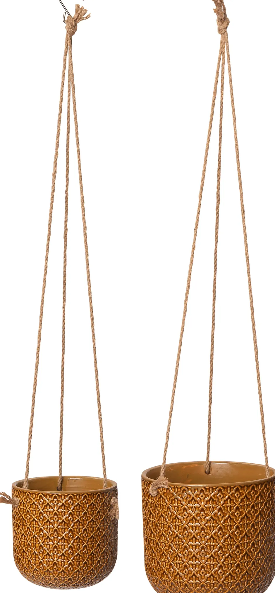 Intratuin Hängetopf Keaton hellbraun D 18,5 H 18 cm| Blumenampeln & Hängetöpfe|Blumentöpfe & Pflanzgefäße