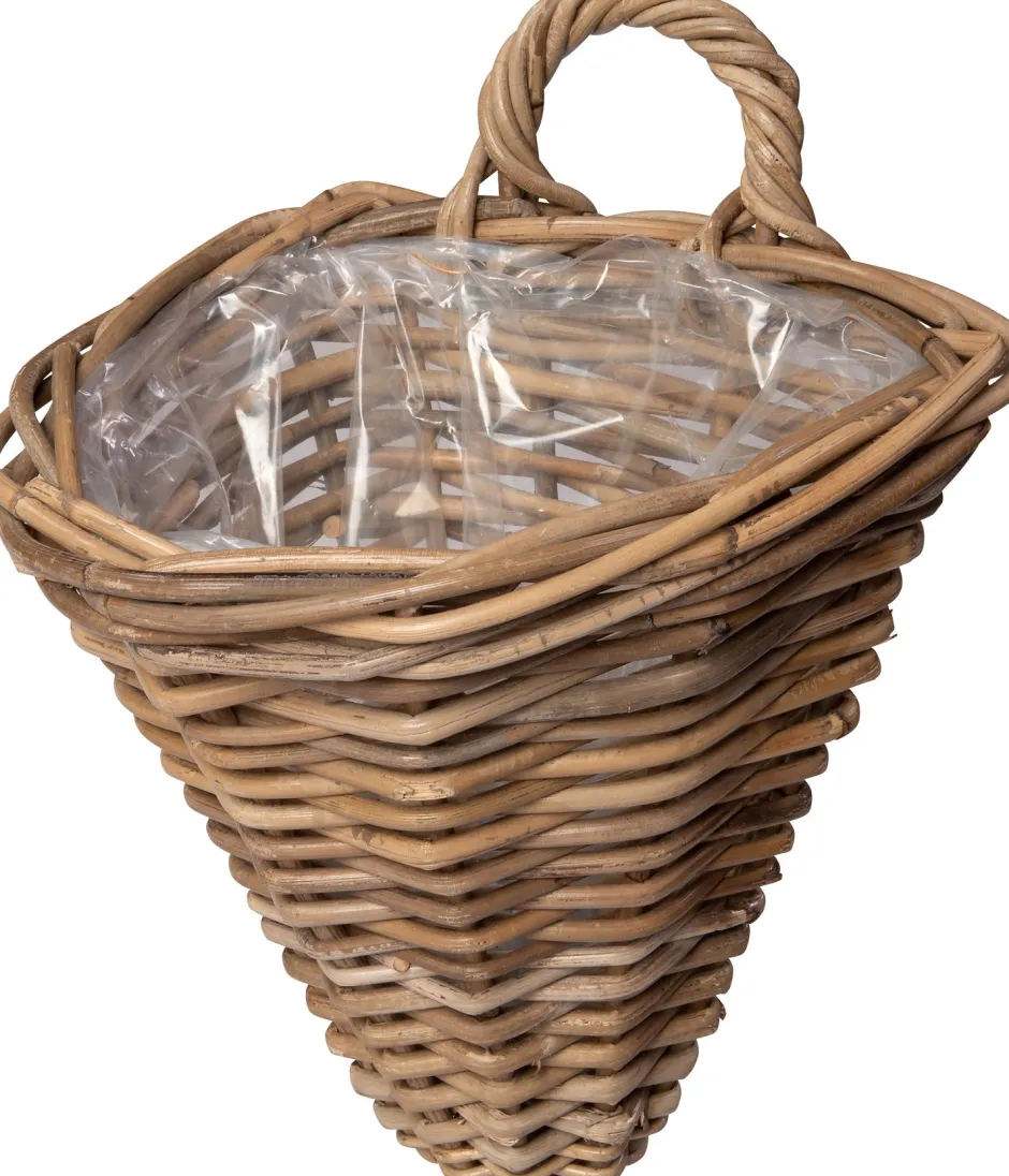 Intratuin Hängetopf natur 25 x 22 x 32 cm| Blumenampeln & Hängetöpfe|Blumentöpfe & Pflanzgefäße